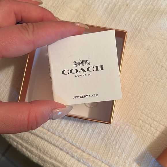 COACH - Signature stone stud earrings- NWT (2 sets available) - Picture 6 of 10